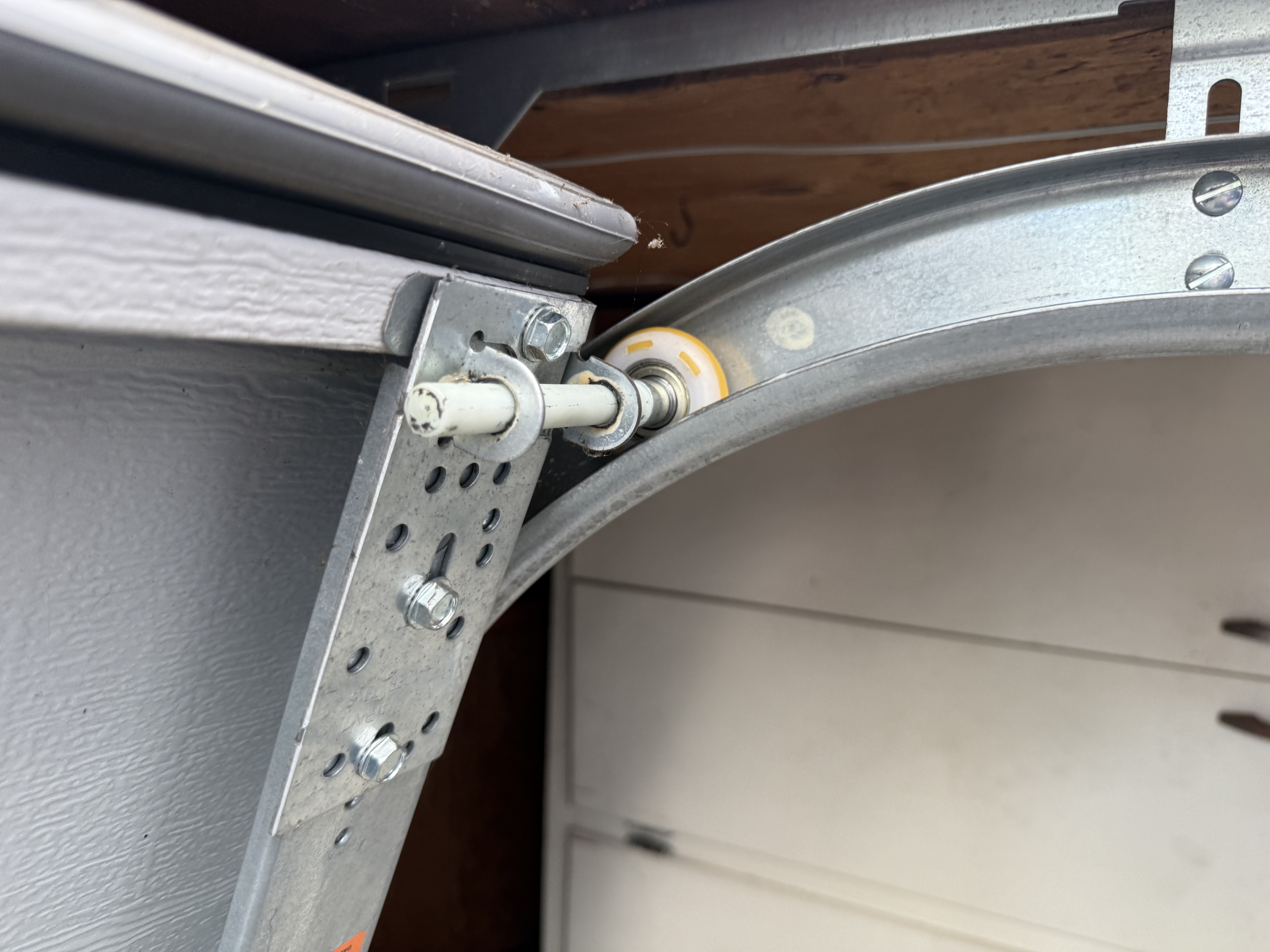 Garage door roller replacement project